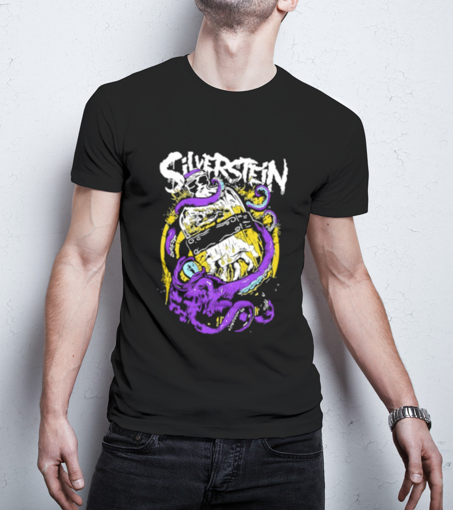 Silverstein Ghost Killer Entertainment Band Merch Tentacle T-Shirt