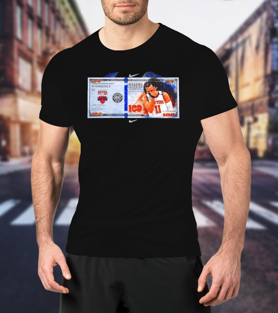 Jalen Brunson New York Knicks United Kinicks NBA Money Note T-Shirt