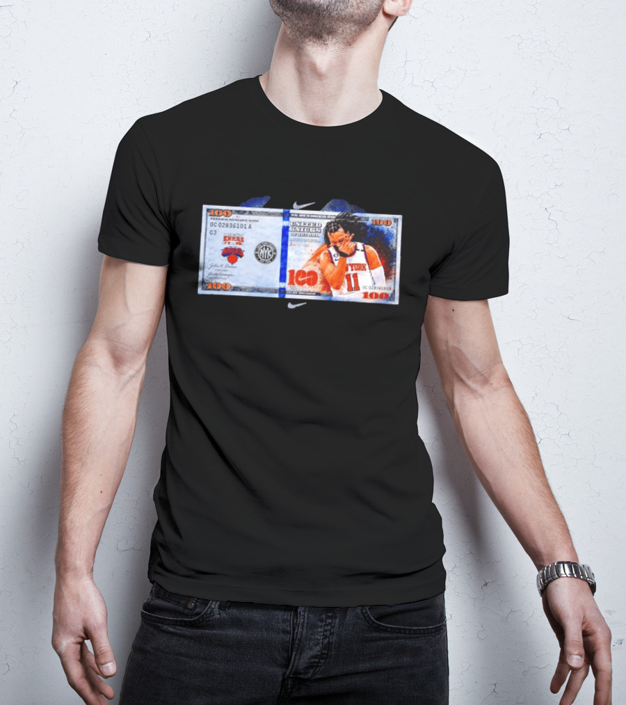 Jalen Brunson New York Knicks United Kinicks NBA Money Note T-Shirt