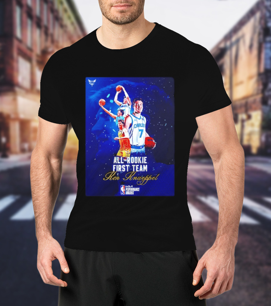 Kon Knueppel Charlotte Hornets All Rookie First Team NBA Performance Awards T-Shirt
