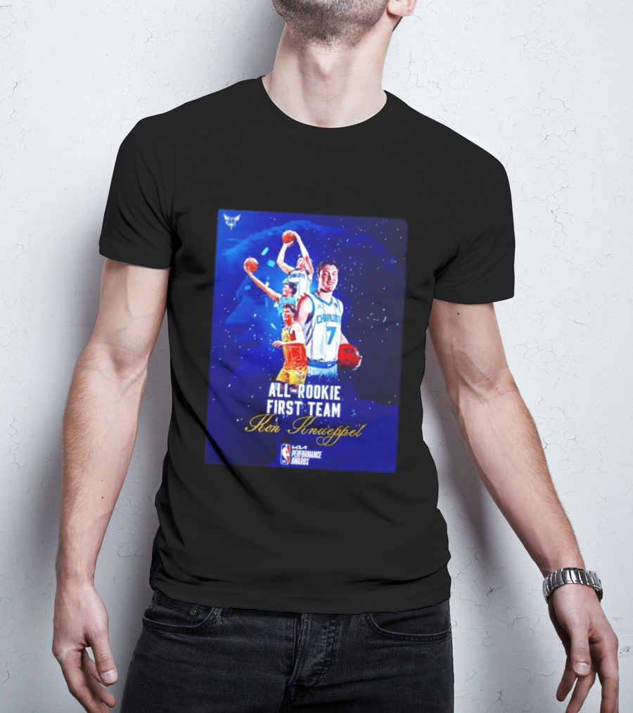Kon Knueppel Charlotte Hornets All Rookie First Team NBA Performance Awards T-Shirt