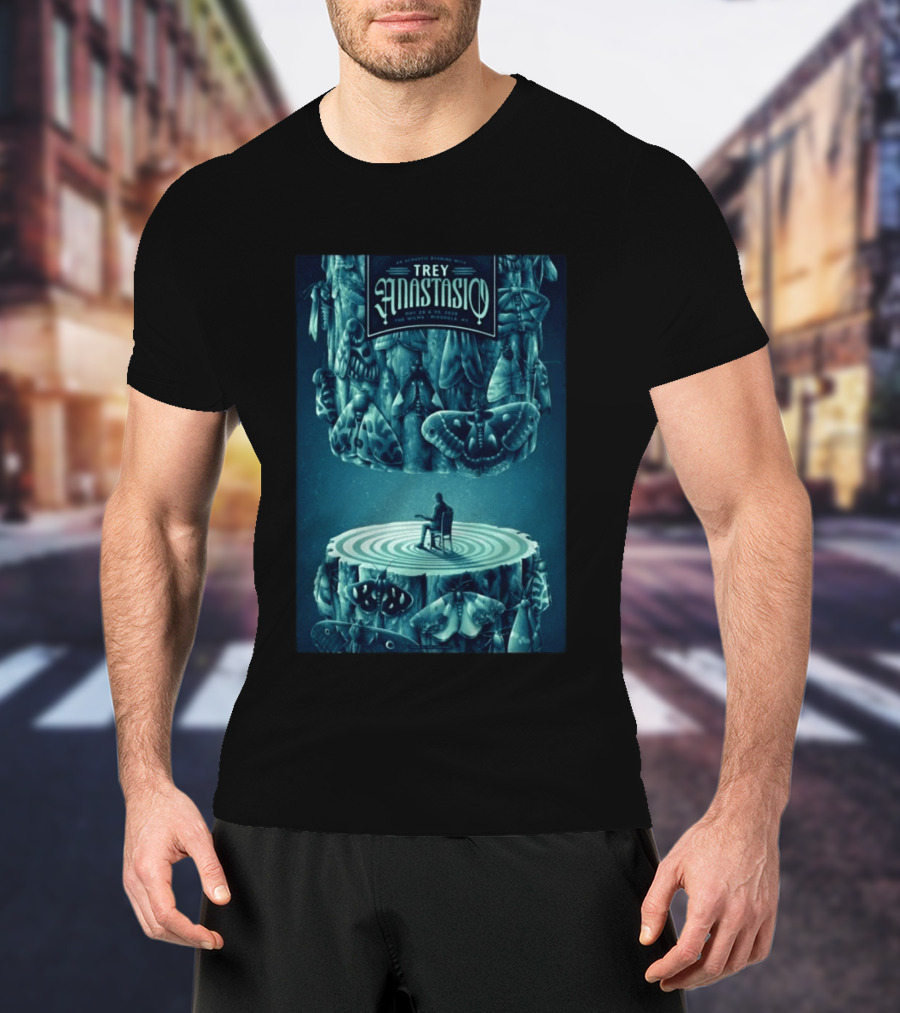 Trey Anastasio Acoustic Evening May 29 30 2022 Missoula MT Tour With Moths And Guitarist T-Shirt