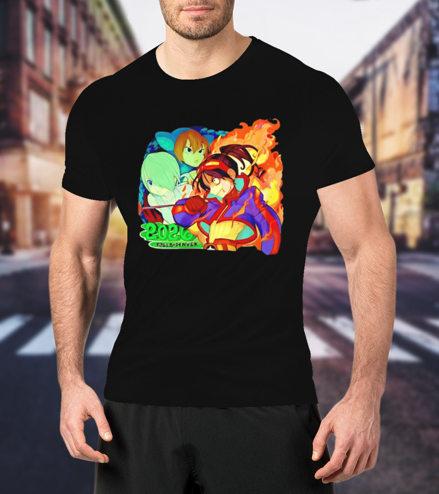 Snake Dragon 2020 Anime Group Denver Flaming Warrior T-Shirt
