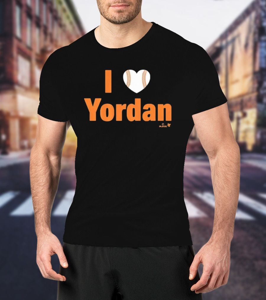 I Love Yordan Baseball Heartball T-Shirt