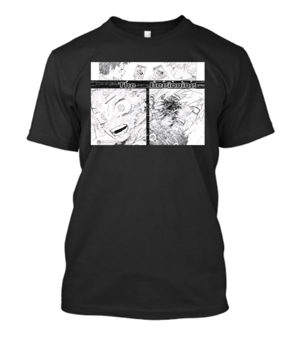 Izuku Midoriya Katsuki Bakugo All Might The Beginning My Hero Academia Manga Panel T-Shirt