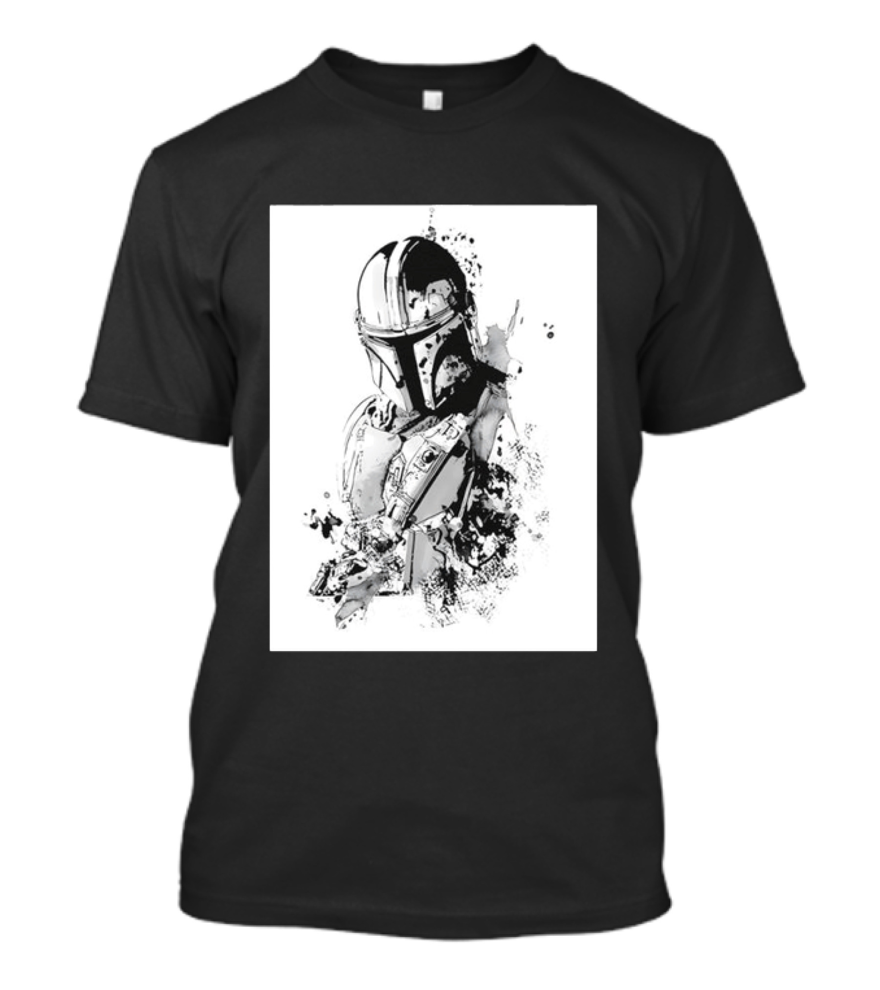 Star Wars The Mandalorian Din Djarin Bounty Hunter Beskar Armor Series T-Shirt