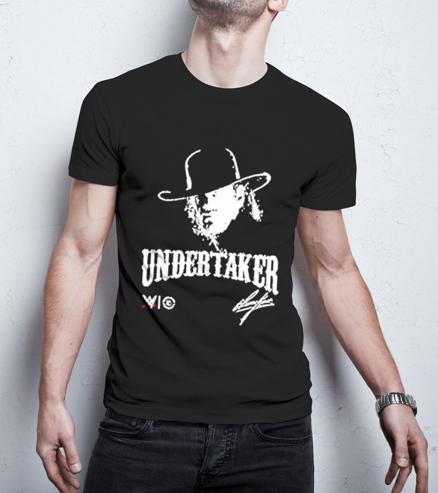 Undertaker WWE Hat Icon With Signature T-Shirt