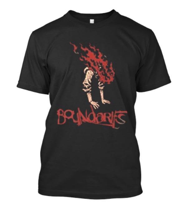 Boundaries Pale Light Demon Flaming Head T-Shirt