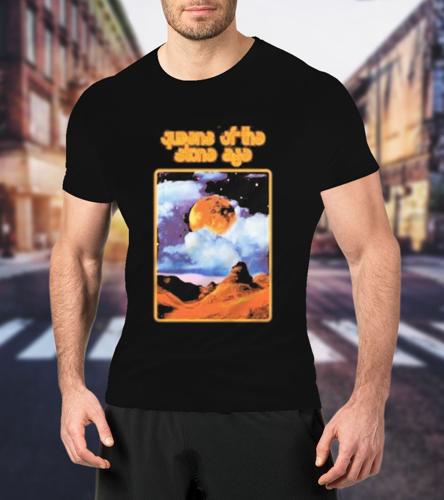 Queens Of The Stone Age Cosmic Moon Scene T-Shirt
