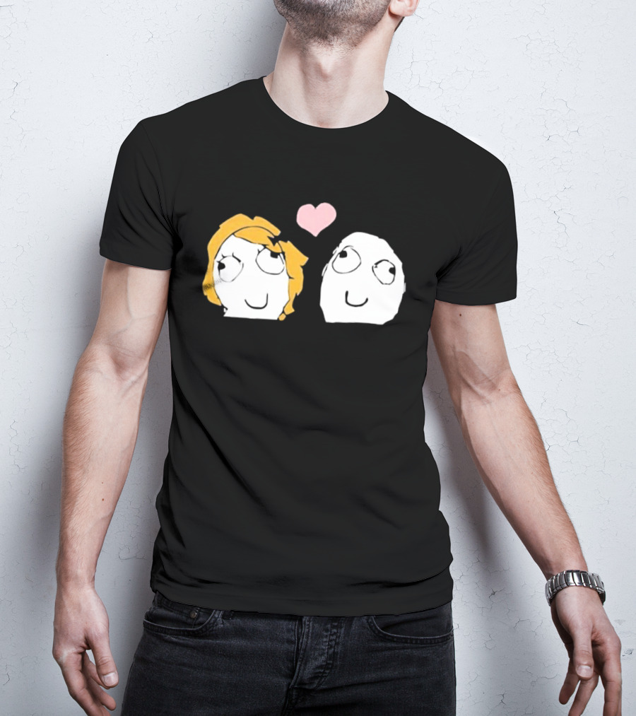 Derp Derpina Heart Rage Comic 2026 T-Shirt