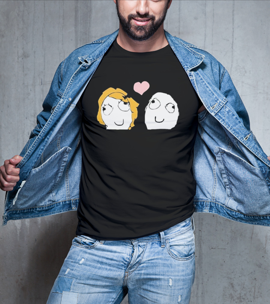 Derp Derpina Heart Rage Comic 2026 T-Shirt