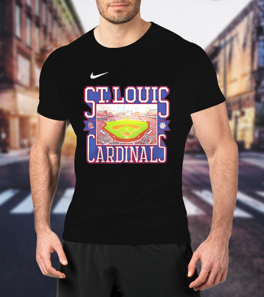 St. Louis Cardinals Baseball Stadium Nike MLB T-Shirt
