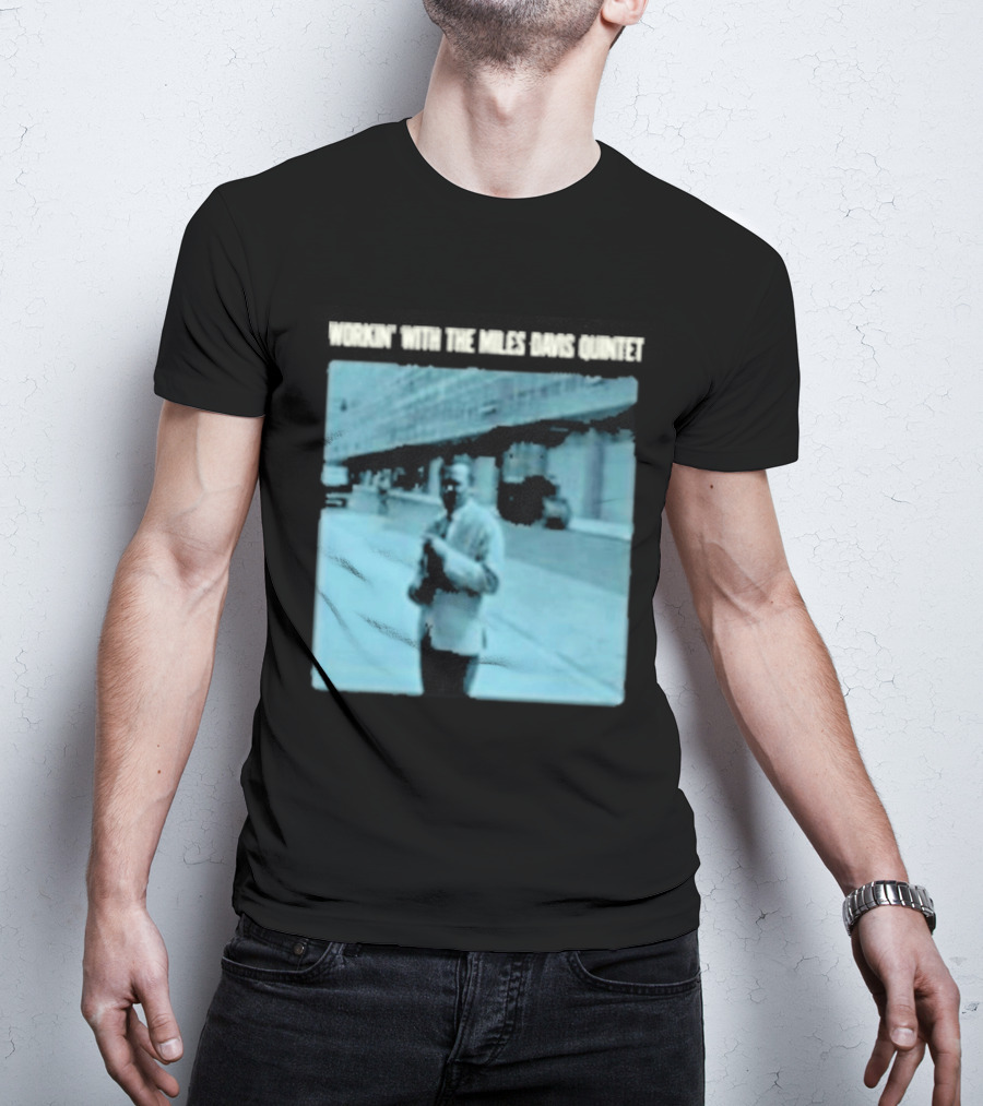 Workin' Miles Davis Quintet Blue Album Cover Streetscape T-Shirt