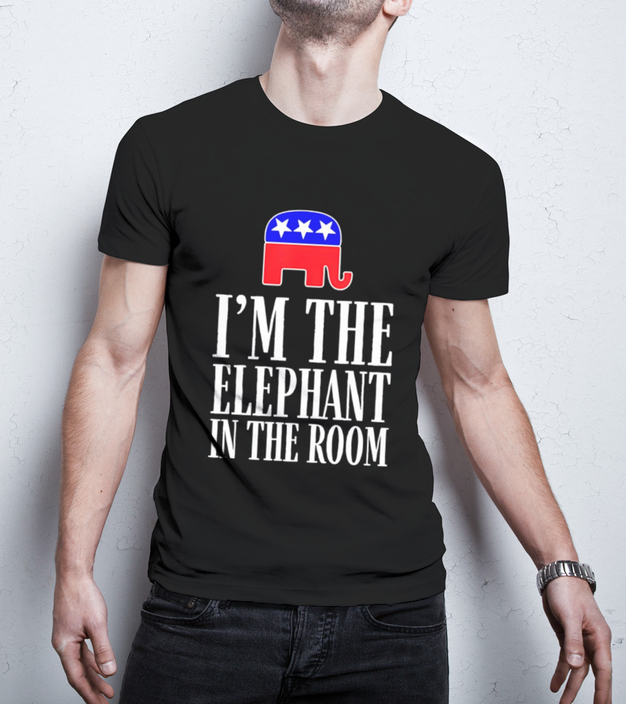 I'm The Elephant In The Room Republican Party Symbol Stars T-Shirt