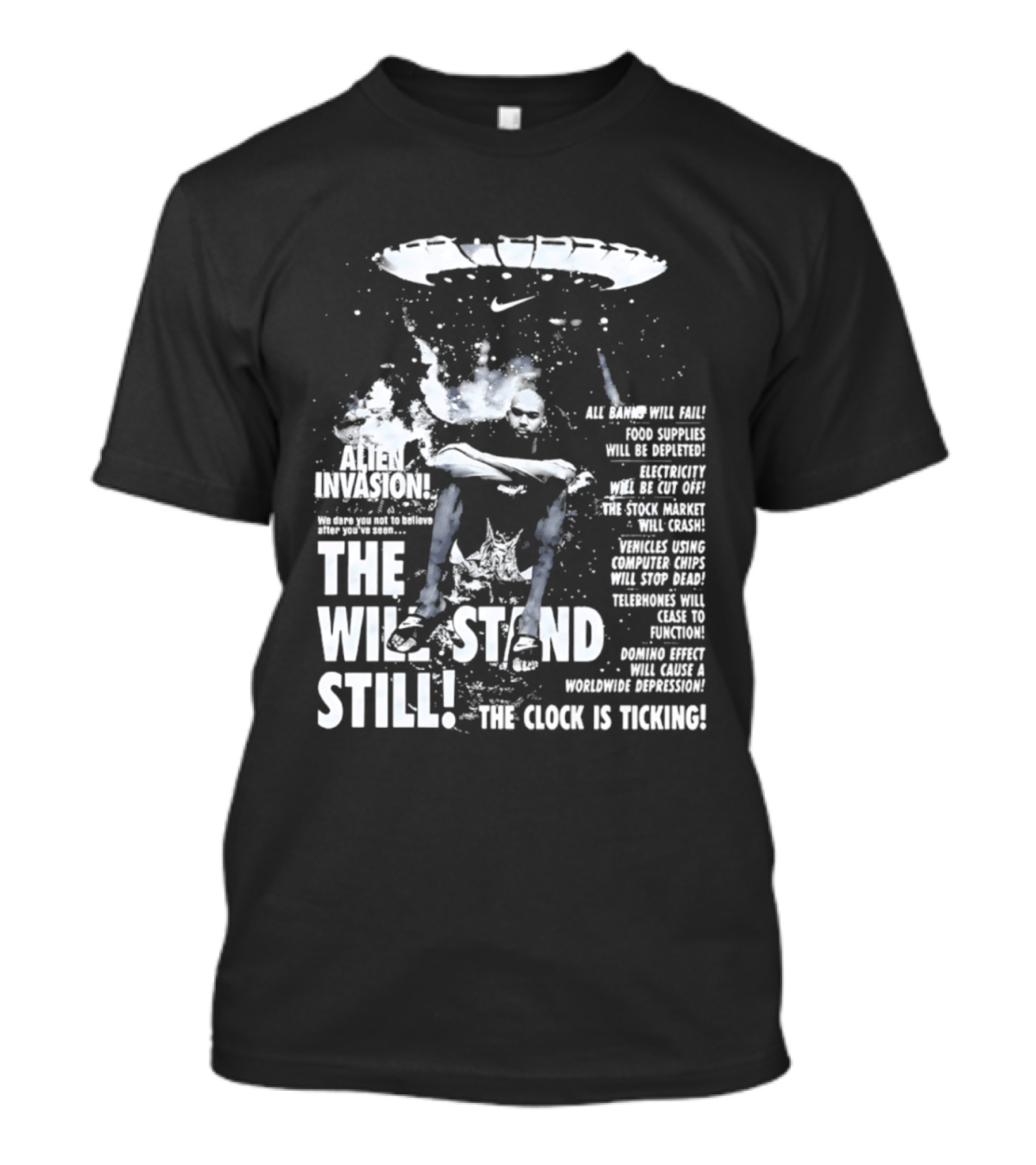 Victor Wembanyama San Antonio Spurs Alien Invasion The Will Stand Still The Is Ticking T-Shirt