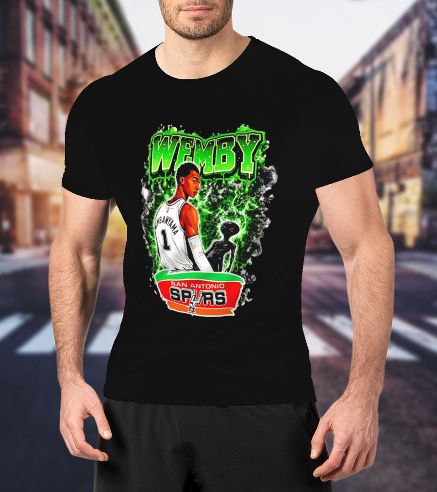 Wemby Victor Wembanyama San Antonio Spurs Alien T-Shirt
