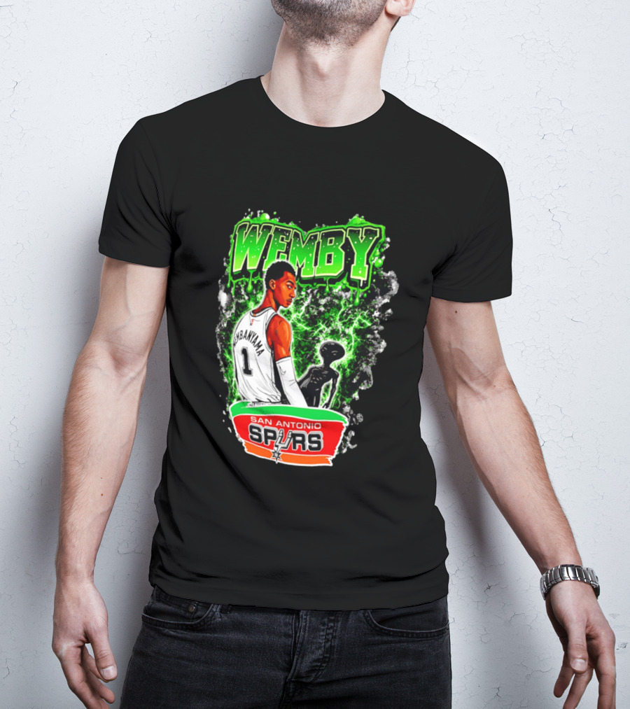 Wemby Victor Wembanyama San Antonio Spurs Alien T-Shirt