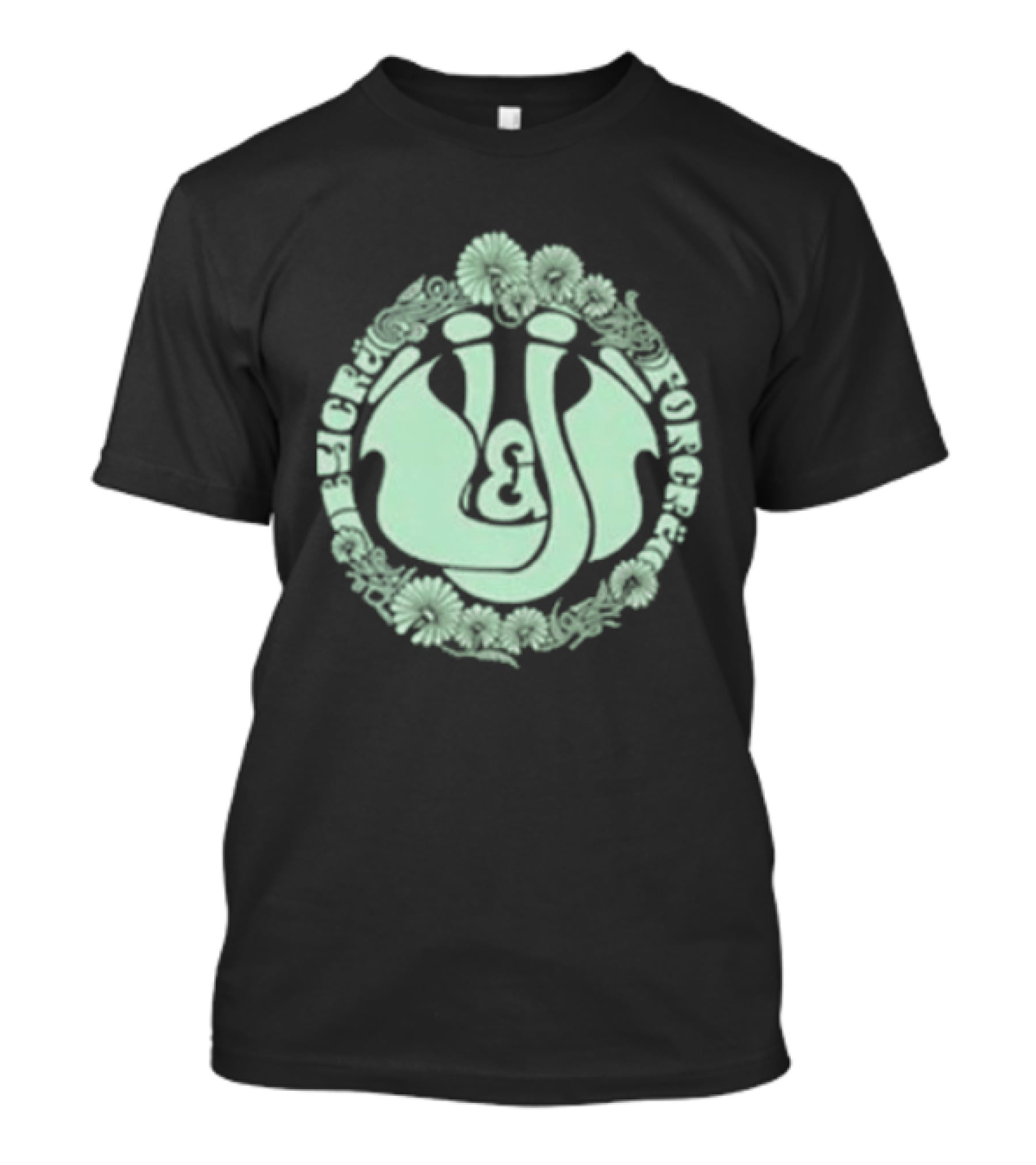 Massenomics Unpaid And Underrated Flowered Circular T-Shirt