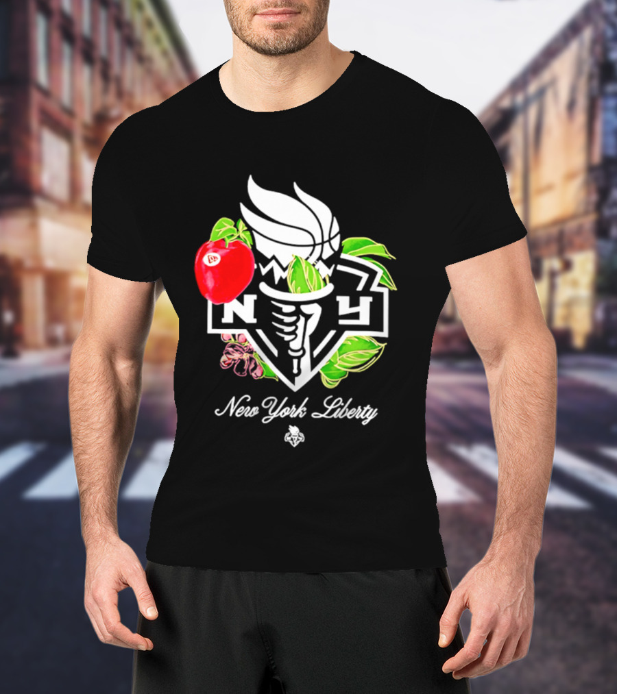 New York Liberty Floral Fruit Capsule Collection T-Shirt