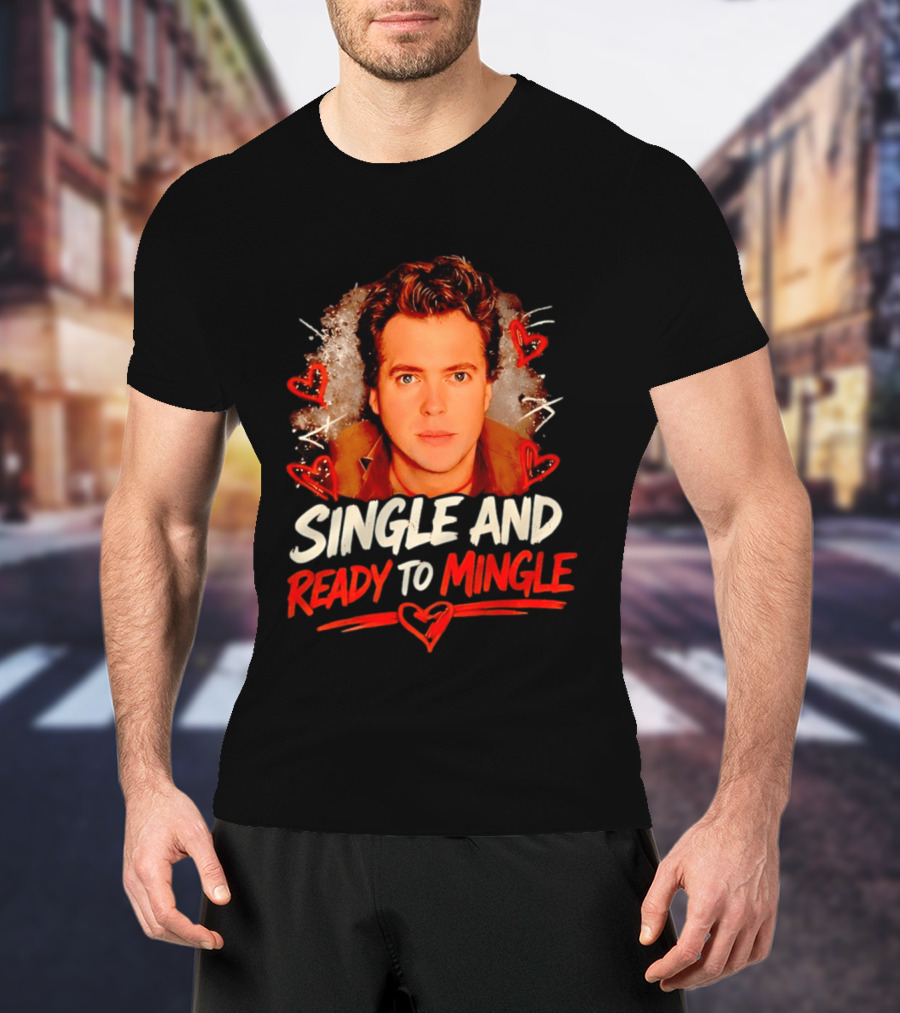 Donovan Patton Single And Ready To Mingle Romantic Heart T-Shirt
