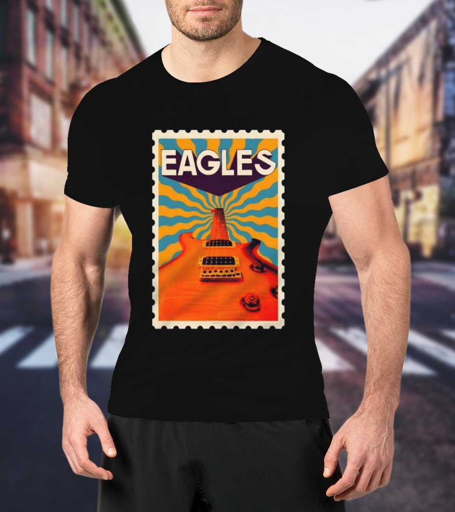 Eagles May 2026 Tour US Psychedelic Guitar Visual T-Shirt