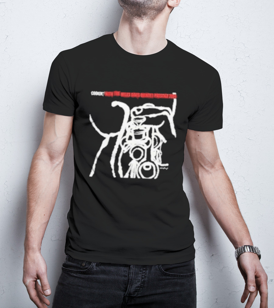 Miles Davis Quintet Cookin' Abstract Line T-Shirt