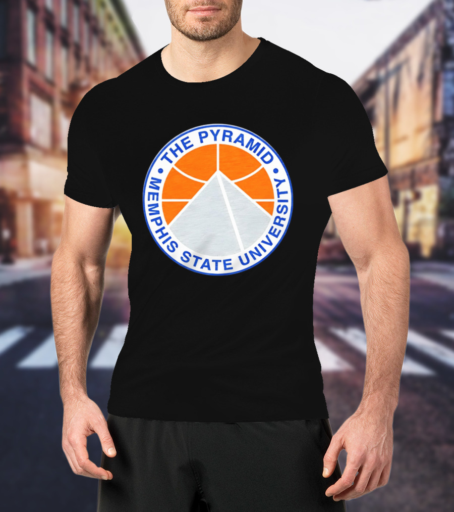 The Pyramid Memphis State University Basketball T-Shirt