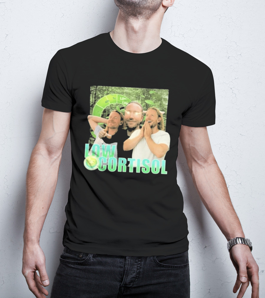 Low Low Cortisol Meme Happy Vibes 2026 T-Shirt