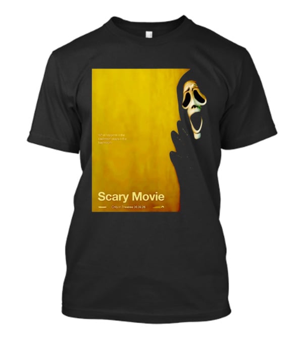 What Happens In The Backroom Stays In The Backroom Scary Movie 6 Backrooms Only In Theatres 06.05.26 T-Shirt
