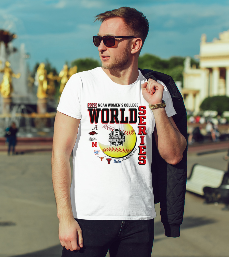 2026 NCAA Women's College World Series Oklahoma City Alabama Arkansas Texas Nebraska UCLA T-Shirt