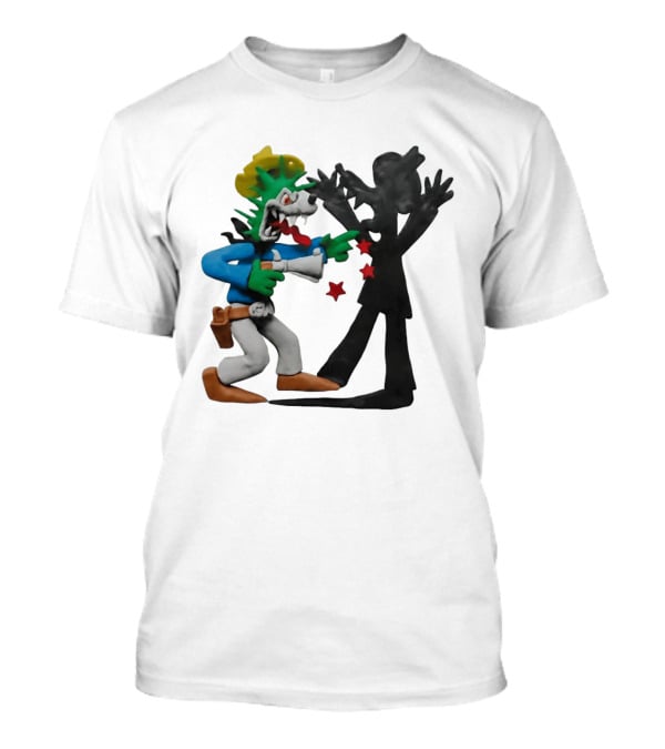 Wild Grrl MTV Celebrity Deathmatch Cartoon Style Claymation Scene T-Shirt