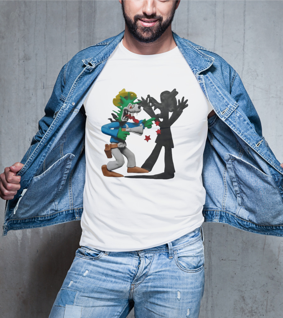 Wild Grrl MTV Celebrity Deathmatch Cartoon Style Claymation Scene T-Shirt