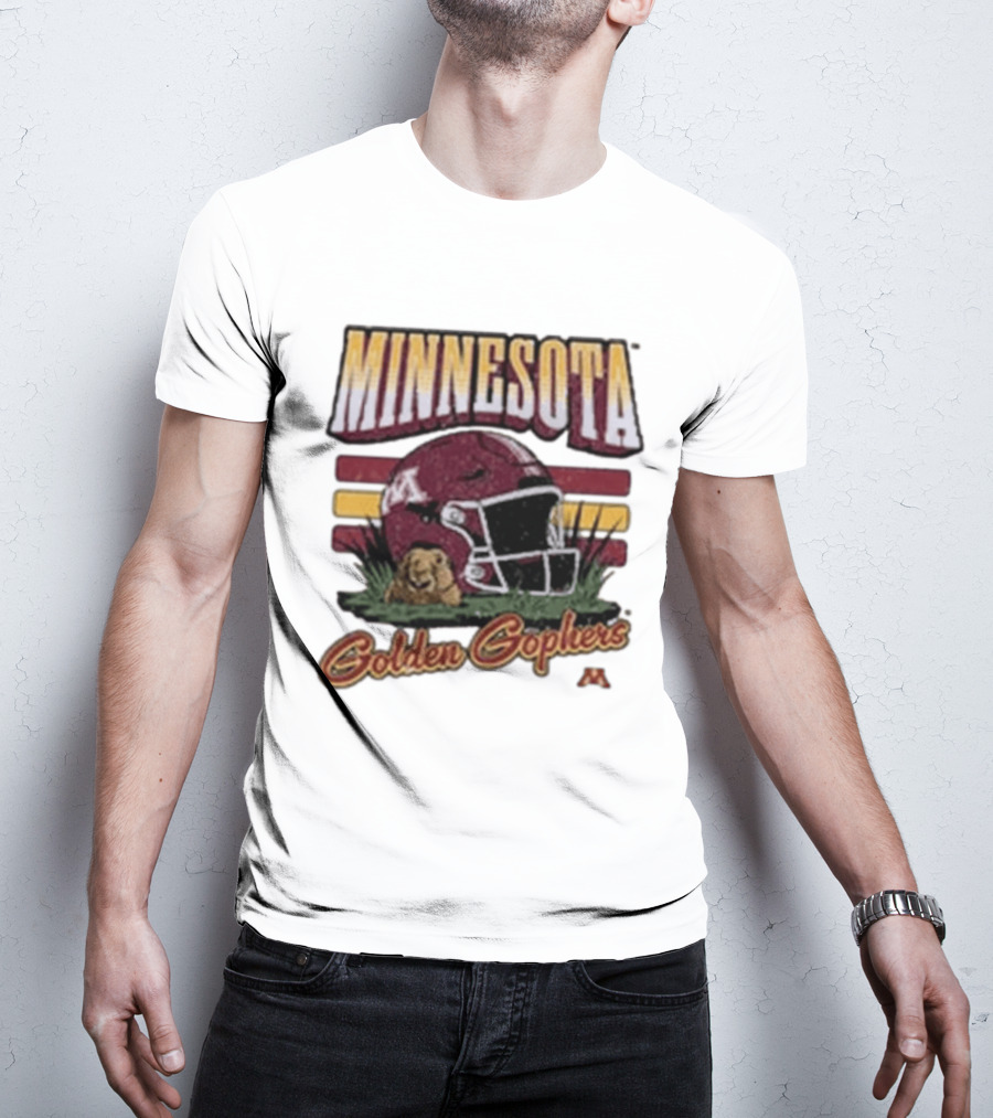 Minnesota Golden Gophers Football Helmet T-Shirt