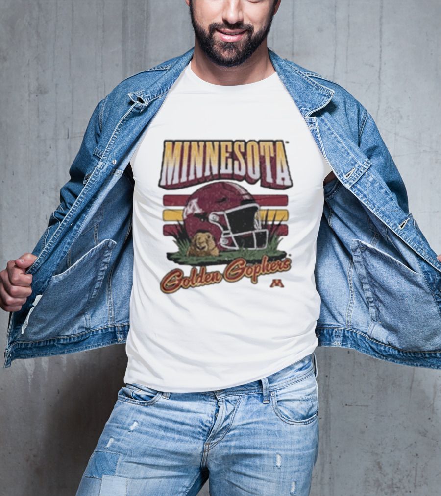Minnesota Golden Gophers Football Helmet T-Shirt