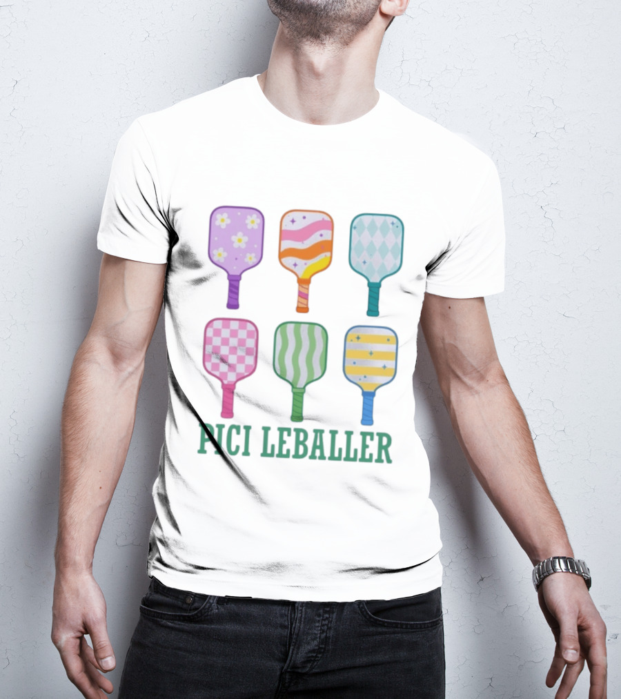 Colorful Pickleball Paddles PICI LEBALLER T-Shirt