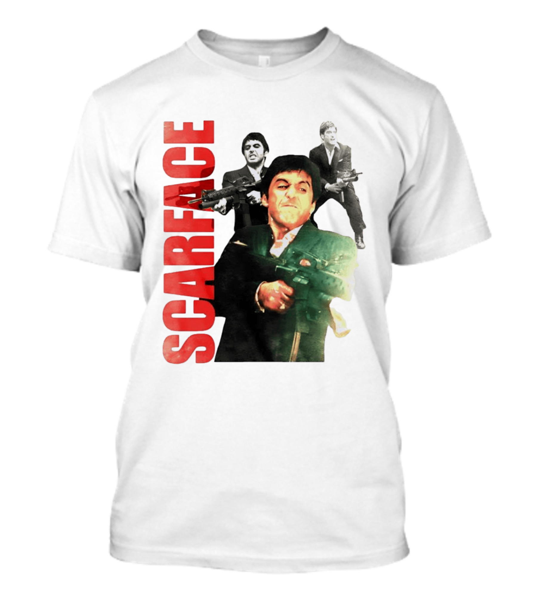 Scarface Tony Montana Al Pacino 1983 Miami Iconic Movie Moment T-Shirt