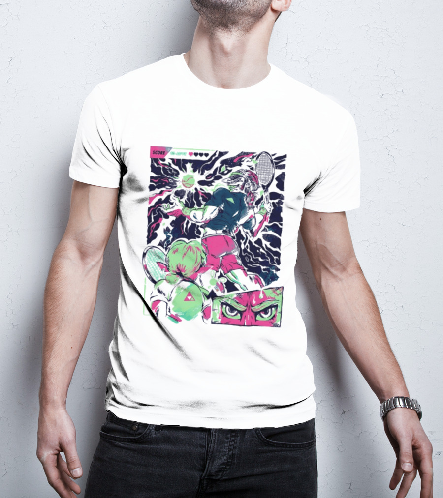 Link Zelda Legend Of Zelda Monster Goblin Arcade Tennis Game Competition Score 40 Love T-Shirt