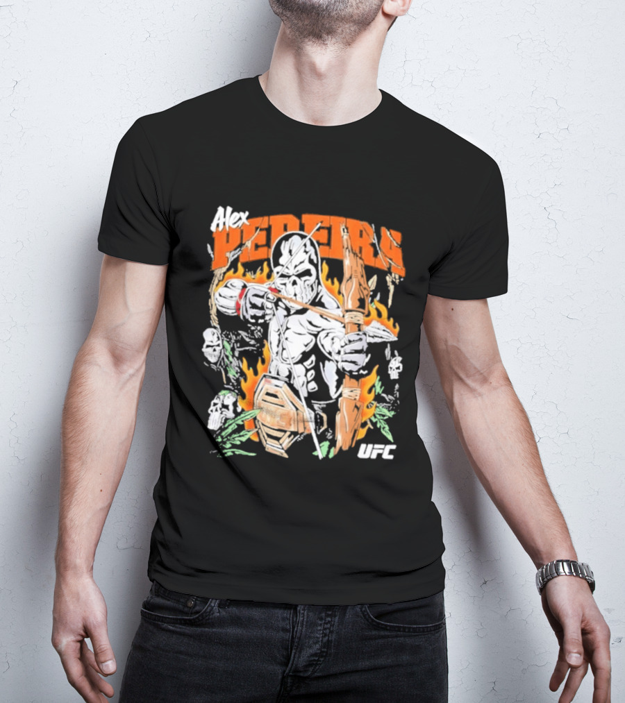 Alex Pereira Poatan UFC Warrior Lotas Brand Archery Flames T-Shirt