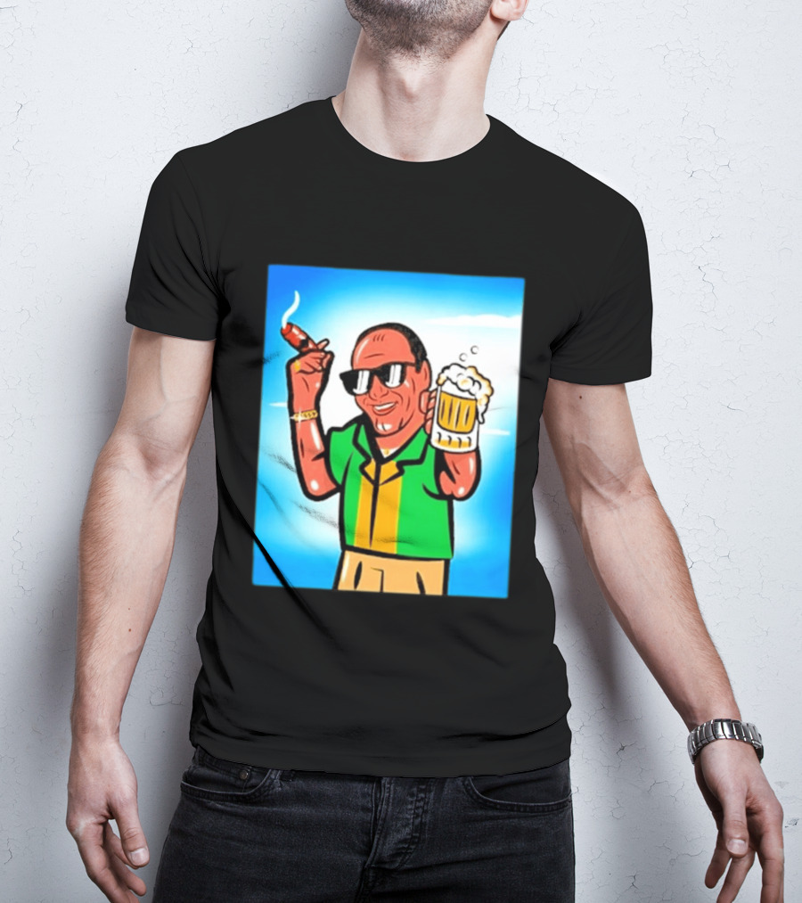 Boss Beer And Cigars Summer Vibes Retro Style Celebration T-Shirt