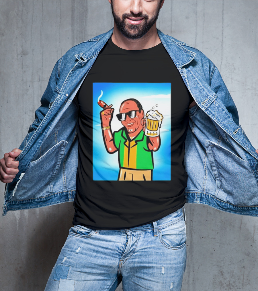 Boss Beer And Cigars Summer Vibes Retro Style Celebration T-Shirt