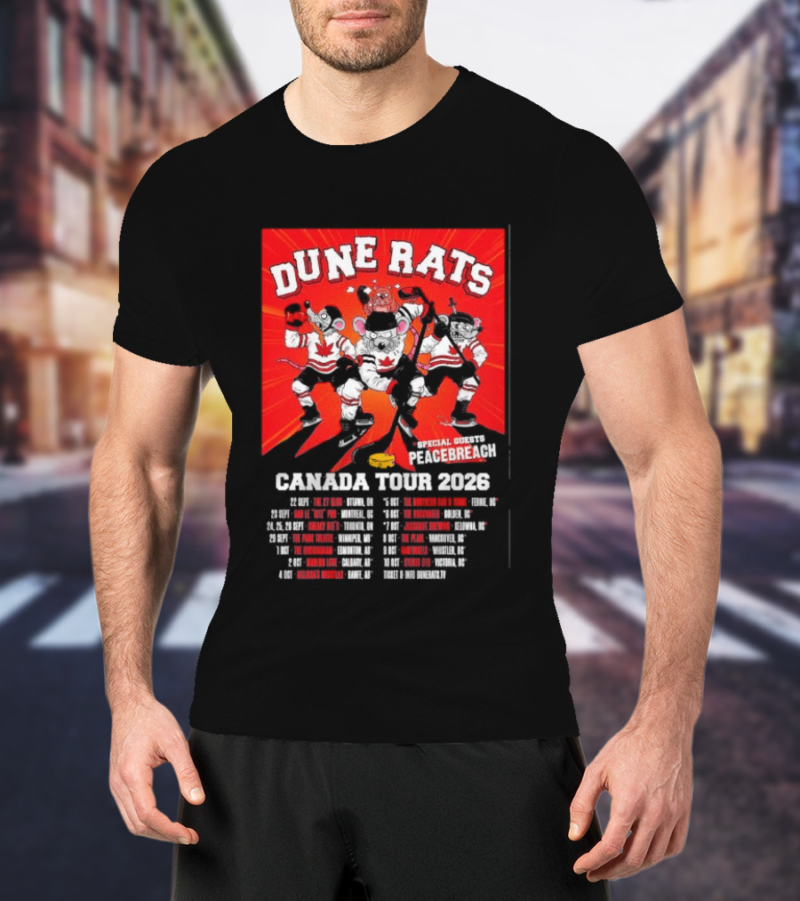 Dune Rats Peacebreach Special Guests Canada Tour 2026 Dates T-Shirt