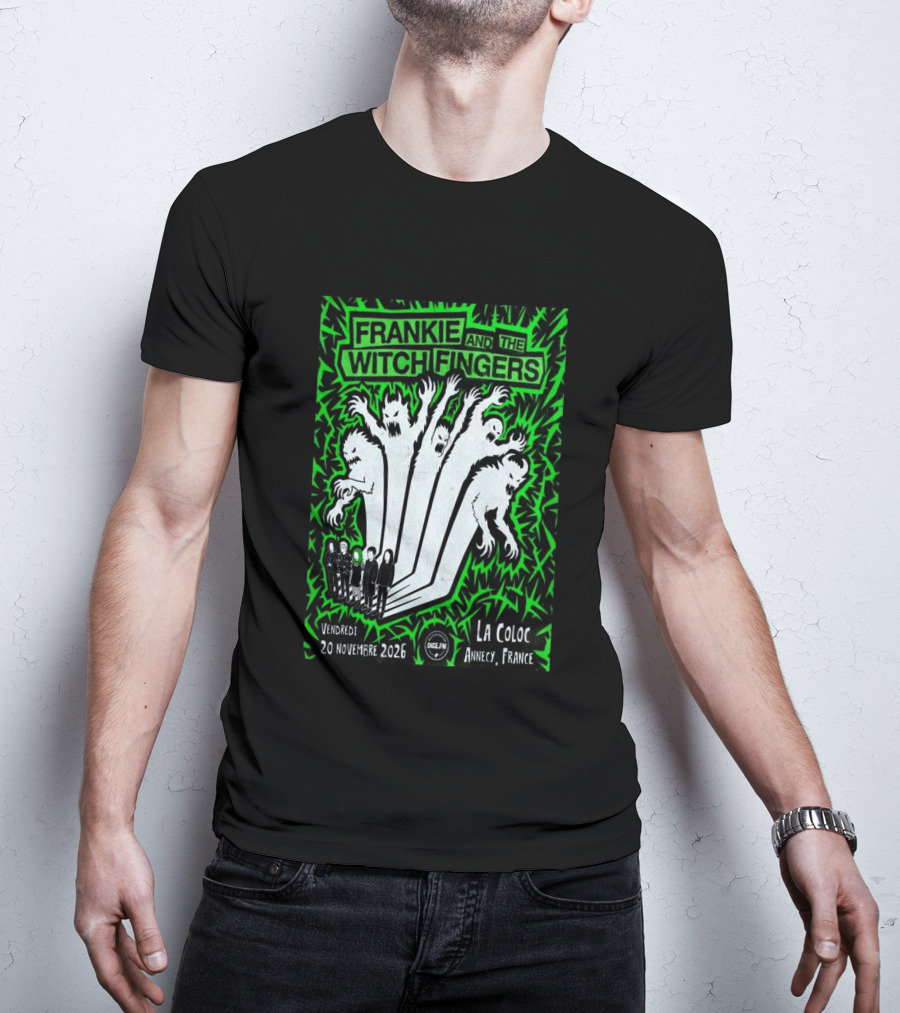 Frankie And The Witch Fingers 2026 La Coloc Annecy France Concert T-Shirt