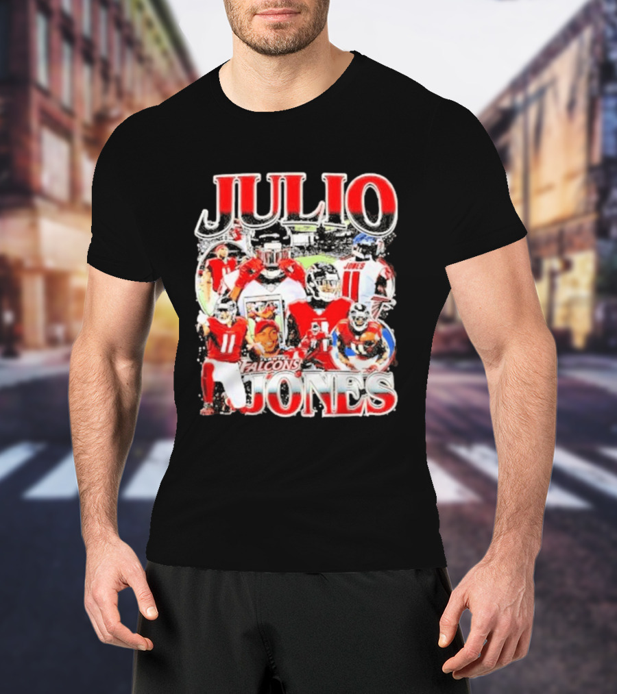Julio Jones Iconic Atlanta Falcons Football Moments T-Shirt