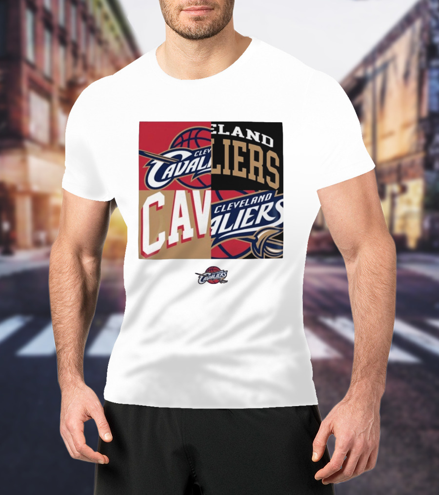 Cleveland Cavaliers Block New Era Iconic Logo Collage T-Shirt