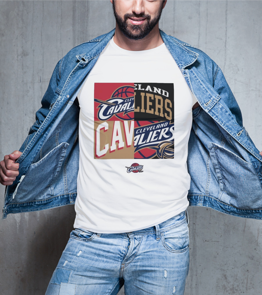 Cleveland Cavaliers Block New Era Iconic Logo Collage T-Shirt