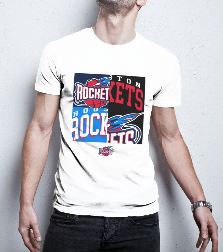 Houston Rockets New Era Block Basketball Team T-Shirt
