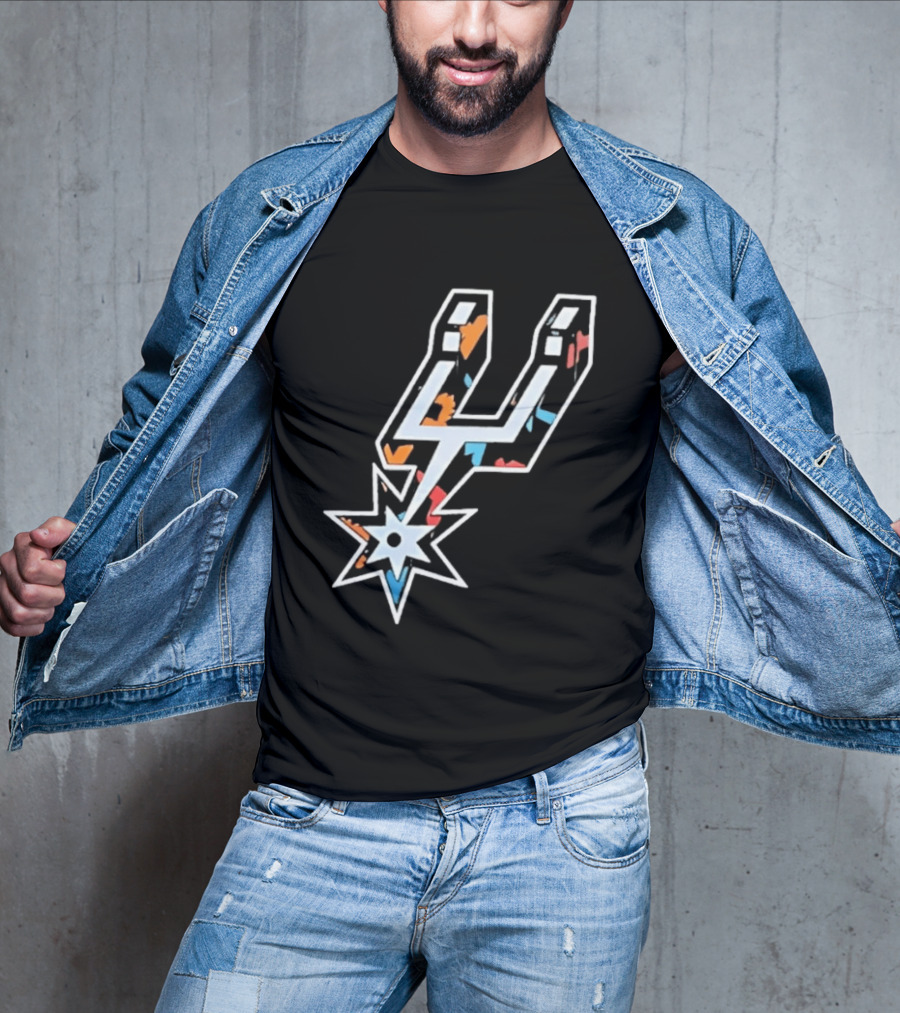San Antonio Spurs Fiesta Colors NBA T-Shirt