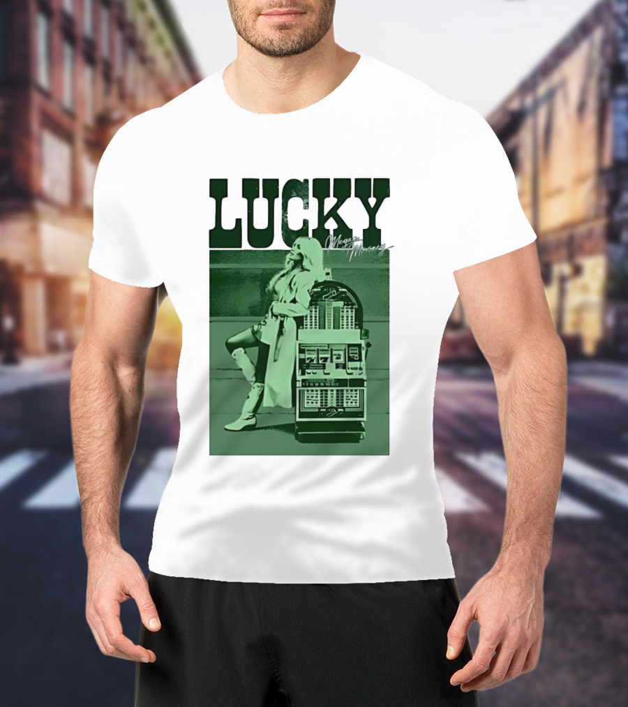 Megan Moroney LUCKY Retro Slot Machine T-Shirt