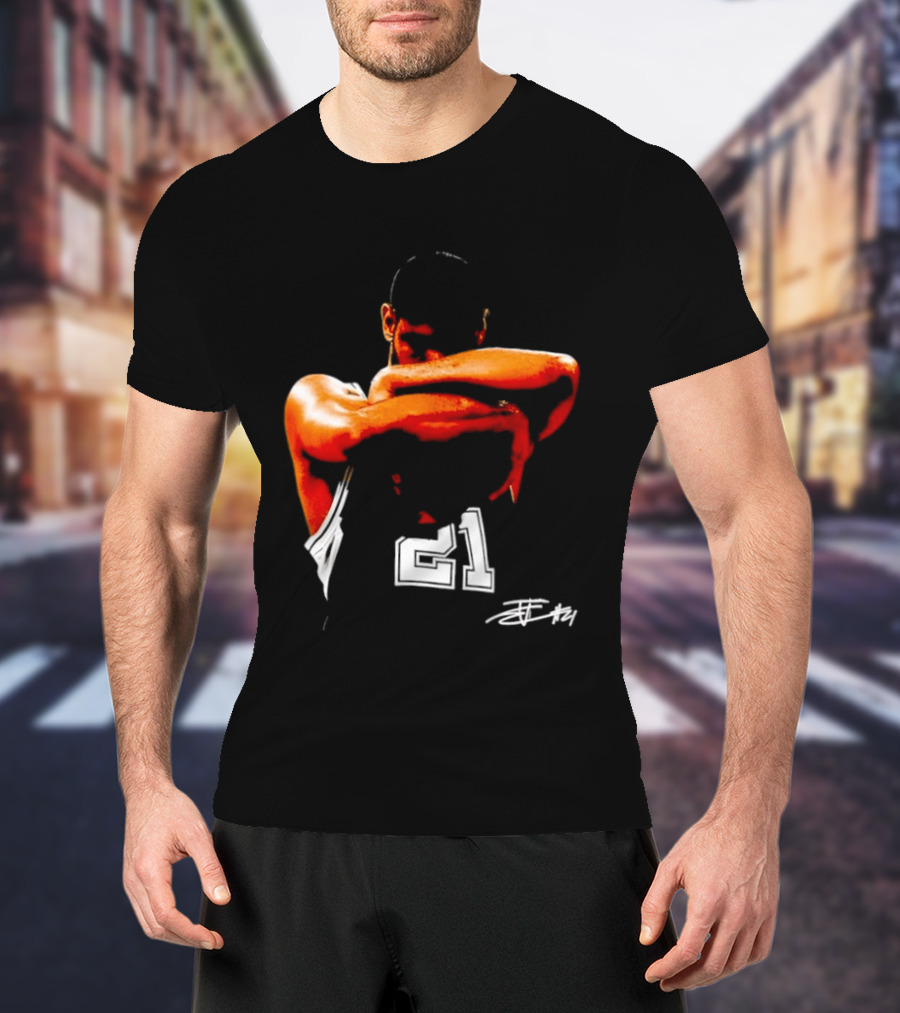 Tim Duncan San Antonio Spurs NBA 21 TD Basketball Legend T-Shirt