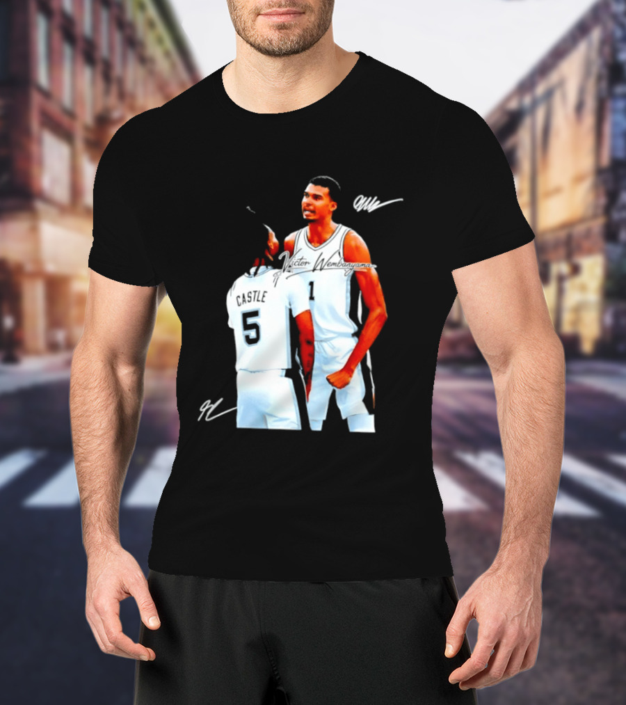 Victor Wembanyama Stephon Castle San Antonio Spurs NBA Basketball 1 5 T-Shirt